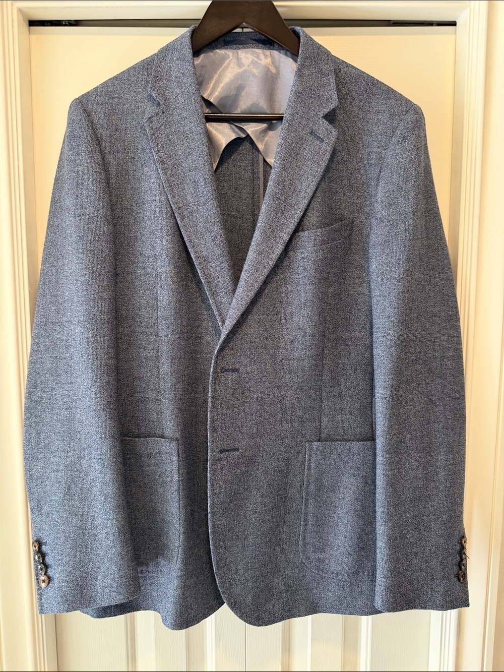 Reiss Slate Blue Textured Sport Coat